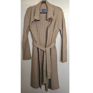 Simply Vera Wang Cozy Cardigan Long Sweater XL, Beige